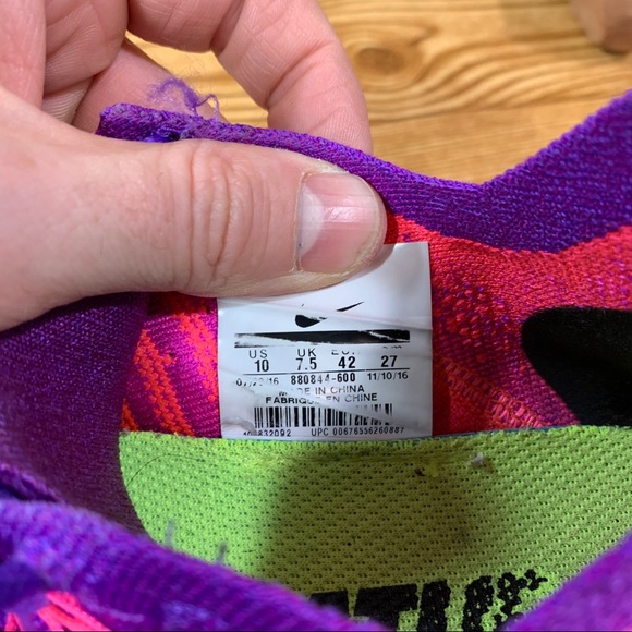 *SOLD* Nike Free RN flyknit 2017 Fire Pink Grape - Picture 8 of 8